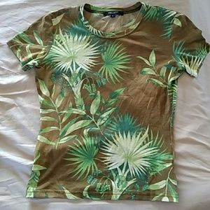 Karen Kane Tropical pattern top